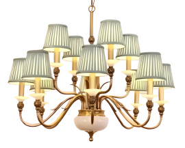 Đèn chùm đồng Indochine VQDCD1719-12