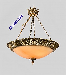 Đèn chùm đồng bát đá VQCDBD1281-600