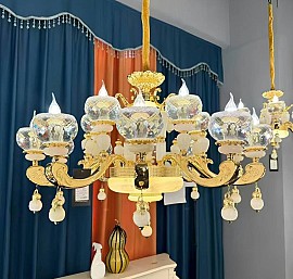 Đèn chùm đồng pha lê VADCD1720-12
