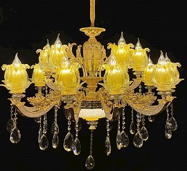 Đèn chùm đồng pha lê VQDCD7230-15