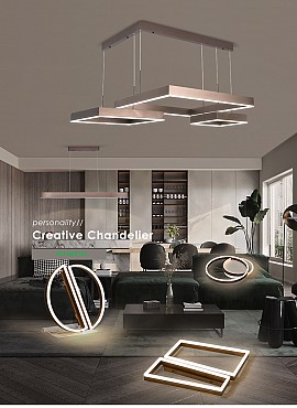 ĐÈN THẢ LED 3 VÒNG VQ468