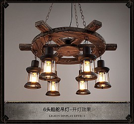 Đèn thả kiểu bánh lái tàu biển VQDTBL7860