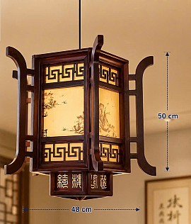 Đèn thả lồng gỗ VQDLG1687L