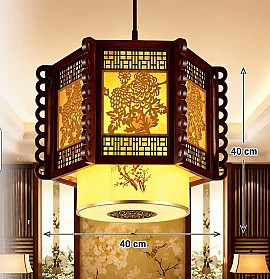 Đèn thả lồng gỗ VQDLG1688