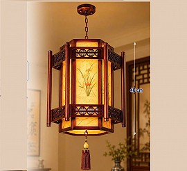 Đèn thả lồng gỗ VQDLG1693