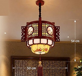 Đèn thả lồng gỗ VQDLG1702
