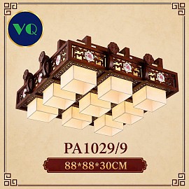 Đèn ốp trần gỗ cao cấp VQOTG1029-9
