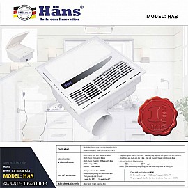 QUẠT SƯỞI NHÀ TẮM ÂM TRẦN HANS HA-S